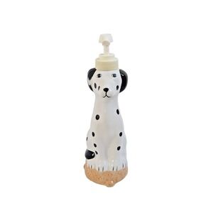 Vintage 90's Allure Ceramic Dalmatian Dog Soap Lotion Pump Dispenser Spotted Dog